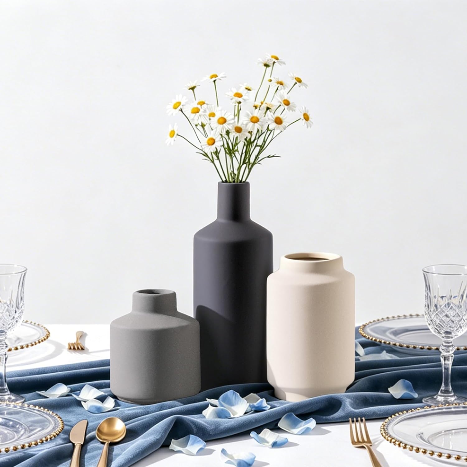 The Ceramic Vase Set of 3